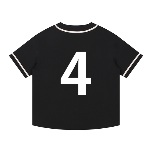 Contrast Piped Button-Up Jersey